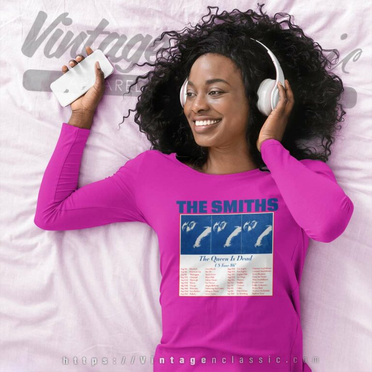 The Smiths Us Tour 86 Queen Is Dead Long Sleeve Tee The Smiths Us Tour 86 Queen Is Dead Long Sleeve Tee