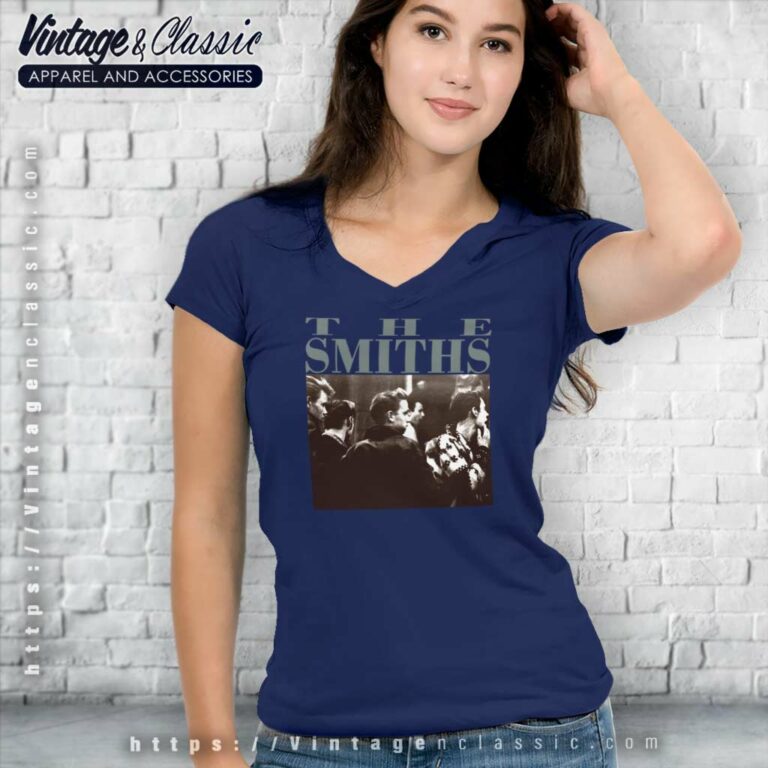 The Smiths Vintage Tour Concert V Neck TShirt The Smiths Vintage Tour Concert V Neck TShirt