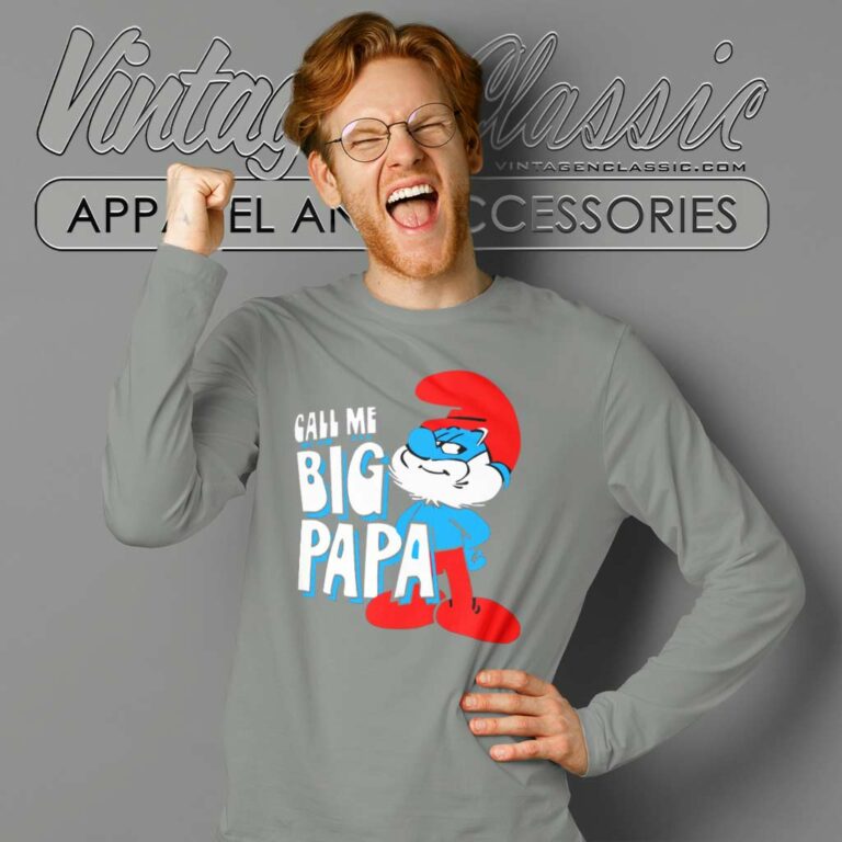 The Smurfs Call Me Big Papa Long Sleeve Tee The Smurfs Call Me Big Papa Long Sleeve Tee