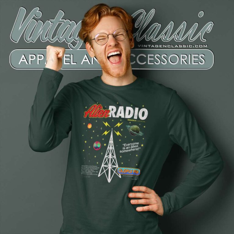 The Spheres Of World Tour Alien Radio Allbum Long Sleeve Tee The Spheres Of World Tour Alien Radio Allbum Long Sleeve Tee