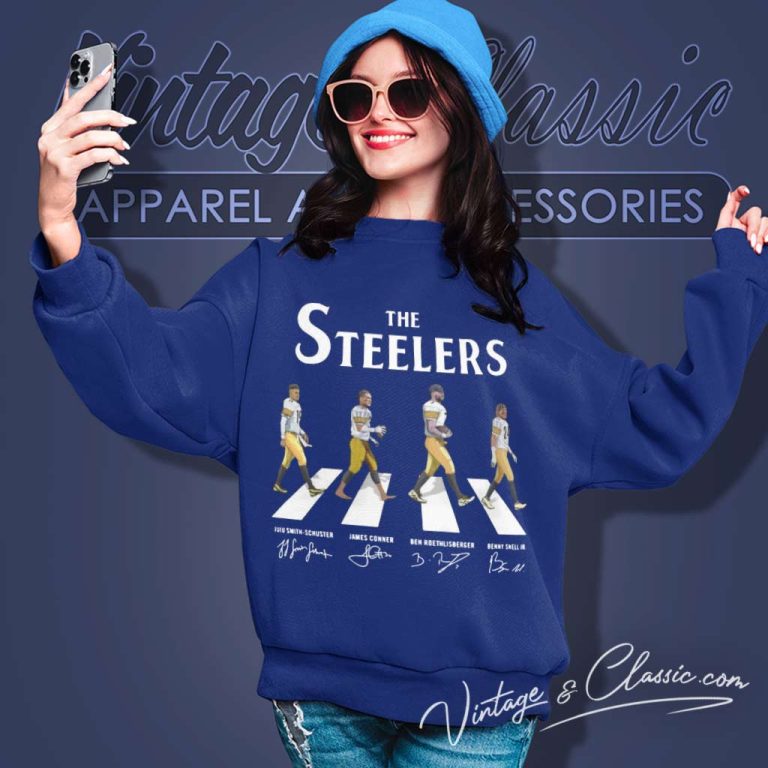The Steelers Cross The Road Signatures 2023 Sweatshirt The Steelers Cross The Road Signatures 2023 Sweatshirt