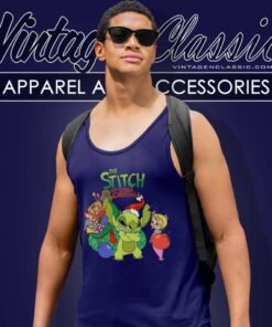 The Stitch Who Stole Christmas Tank Top Racerback