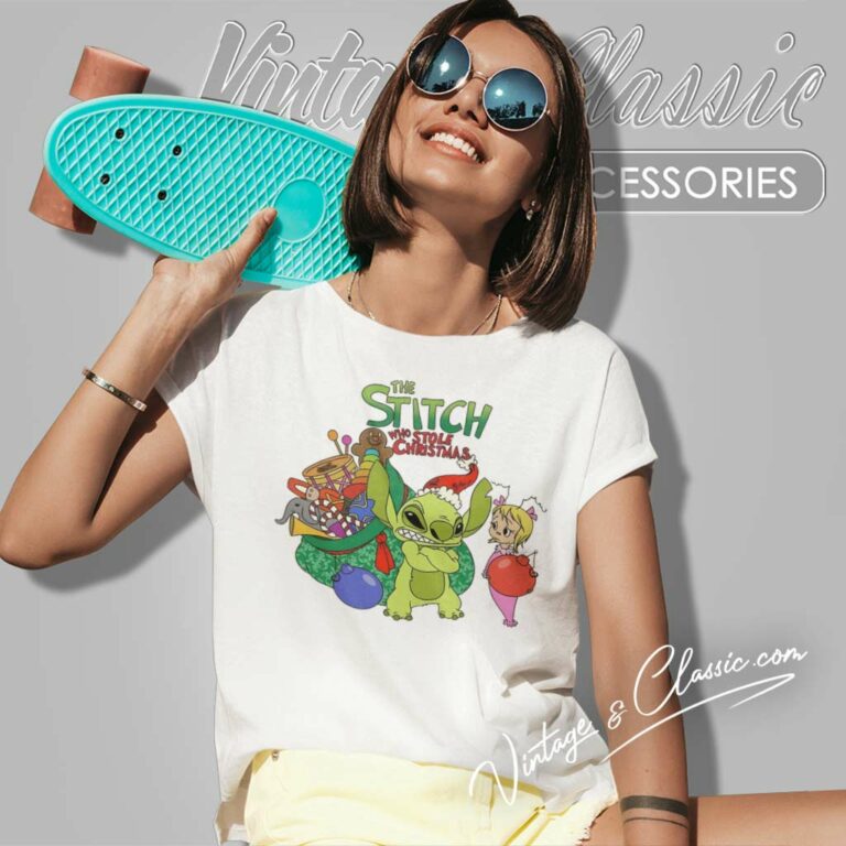 The Stitch Who Stole Christmas Women TShirt The Stitch Who Stole Christmas Women TShirt