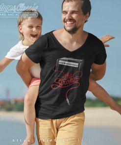 The Strokes Artwork V Neck TShirt