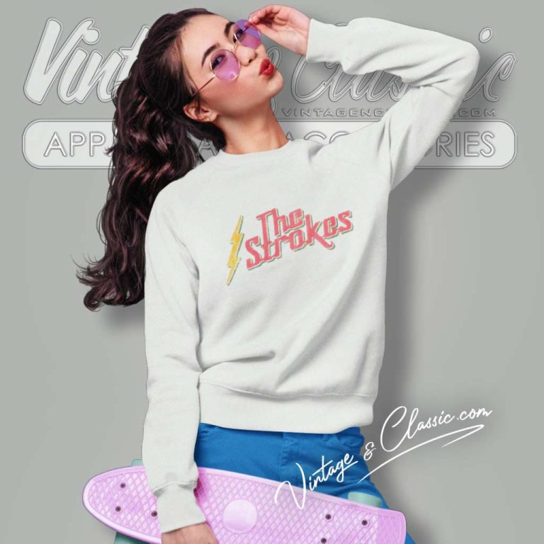 The Strokes Lightning Logo Sweatshirt The Strokes Lightning Logo Sweatshirt