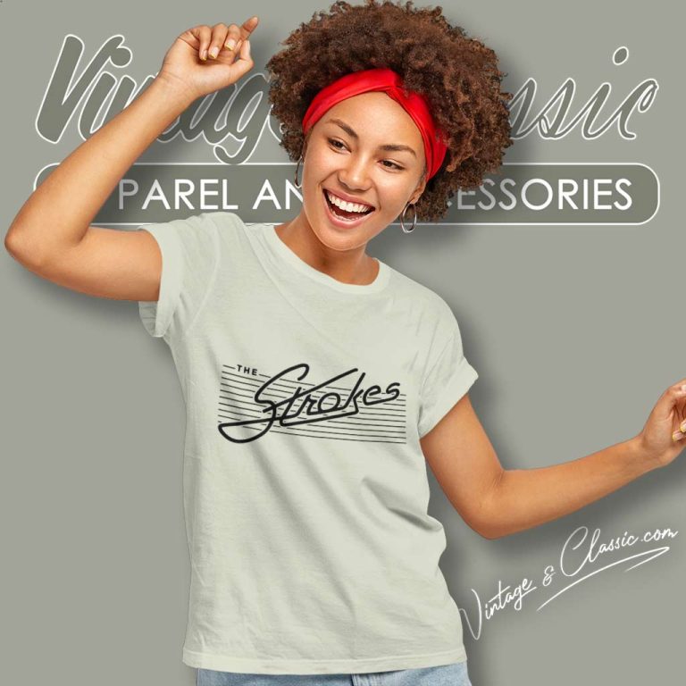 The Strokes Logo Band Women TShirt The Strokes Logo Band Women TShirt