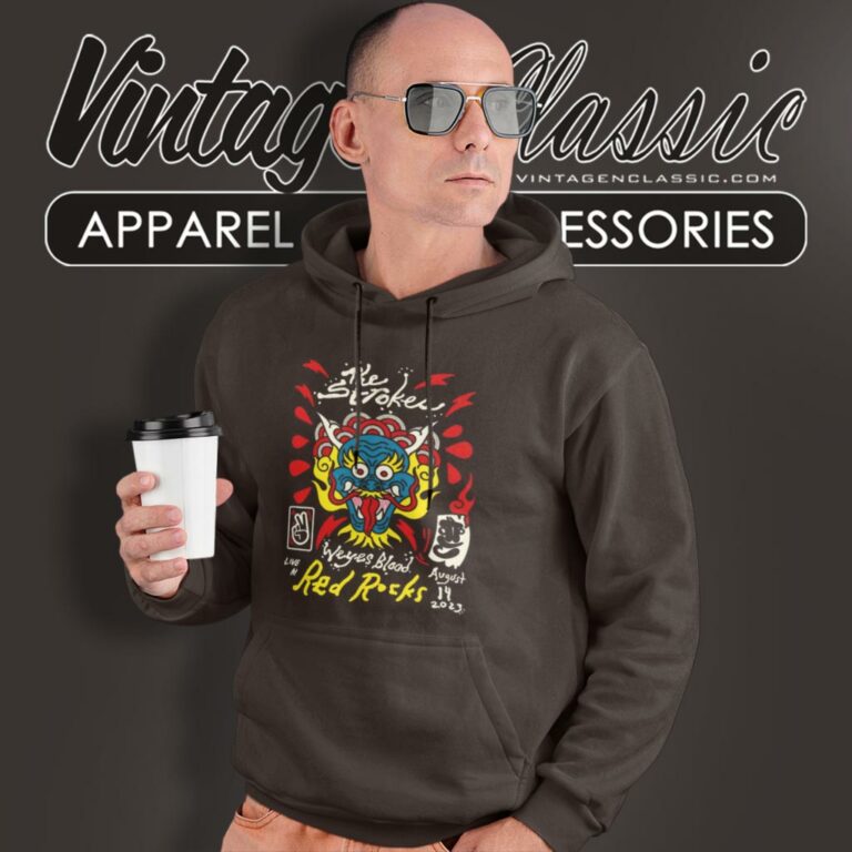 The Strokes Shirt Band Tour Red Rocks Morrison Hoodie The Strokes Shirt Band Tour Red Rocks Morrison Hoodie