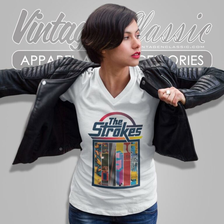 The Strokes Shirt Music Lovers Rock Band V Neck TShirt The Strokes Shirt Music Lovers Rock Band V Neck TShirt