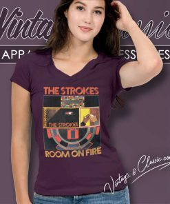 The Strokes Shirt Room On Fire V Neck TShirt