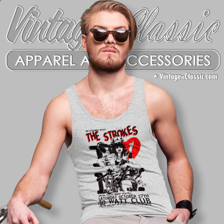 The Strokes Watt Club Tank Top Racerback The Strokes Watt Club Tank Top Racerback