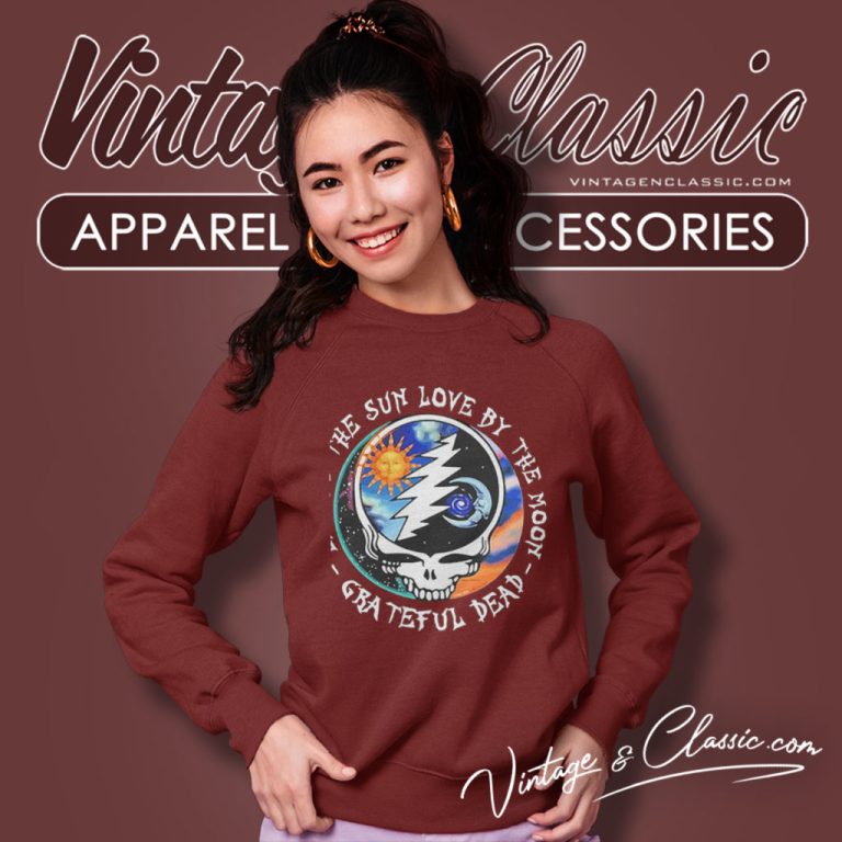 The Sun Love By The Moon Grateful Dead Skull Sweatshirt The Sun Love By The Moon Grateful Dead Skull Sweatshirt