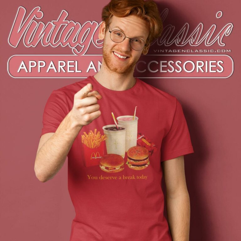 The Travis Scott X Mcdonalds Deserve A Break T Shirt The Travis Scott X Mcdonalds Deserve A Break T Shirt