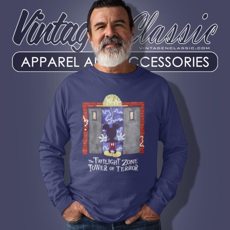 The Twilight Zone Tower Of Terror Mickey Mouse Disney Horror Long Sleeve Tee The Twilight Zone Tower Of Terror Mickey Mouse Disney Horror Long Sleeve Tee