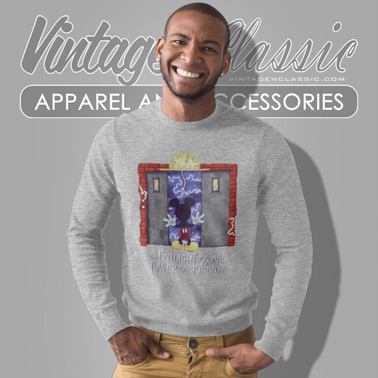 The Twilight Zone Tower Of Terror Mickey Mouse Disney Horror Sweatshirt The Twilight Zone Tower Of Terror Mickey Mouse Disney Horror Sweatshirt
