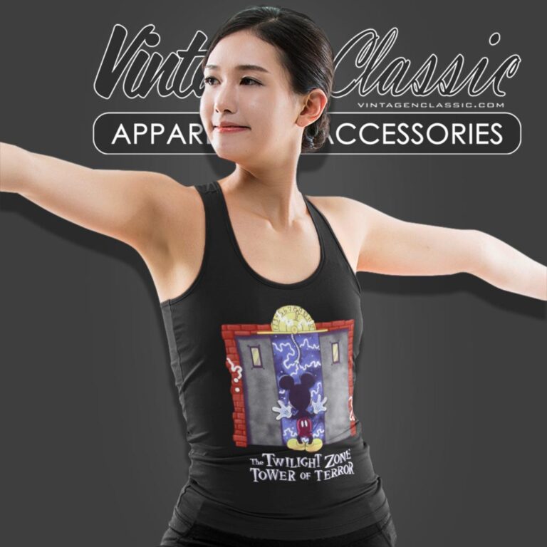 The Twilight Zone Tower Of Terror Mickey Mouse Disney Horror Tank Top Racerback The Twilight Zone Tower Of Terror Mickey Mouse Disney Horror Tank Top Racerback