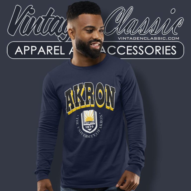 The University Of Akron Long Sleeve Tee The University Of Akron Long Sleeve Tee