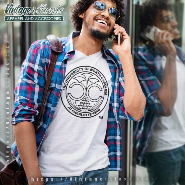 The University Of North Carolina At Charlotte V Neck TShirt The University Of North Carolina At Charlotte V Neck TShirt