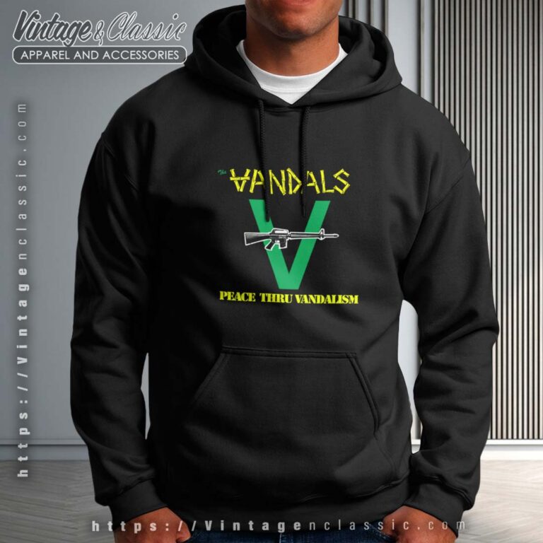 The Vandals Shirt Peace thru Vandalism Hoodie The Vandals Shirt Peace thru Vandalism Hoodie
