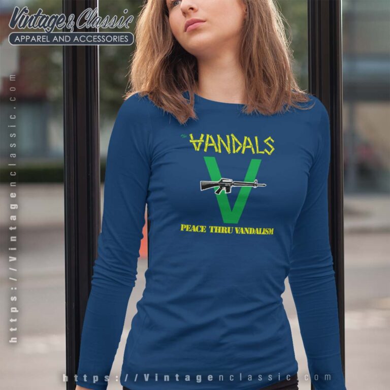 The Vandals Shirt Peace thru Vandalism Longsleeves The Vandals Shirt Peace thru Vandalism Longsleeves