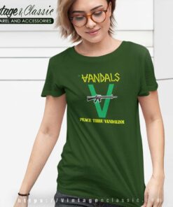 The Vandals Shirt Peace thru Vandalism Tshirt Women