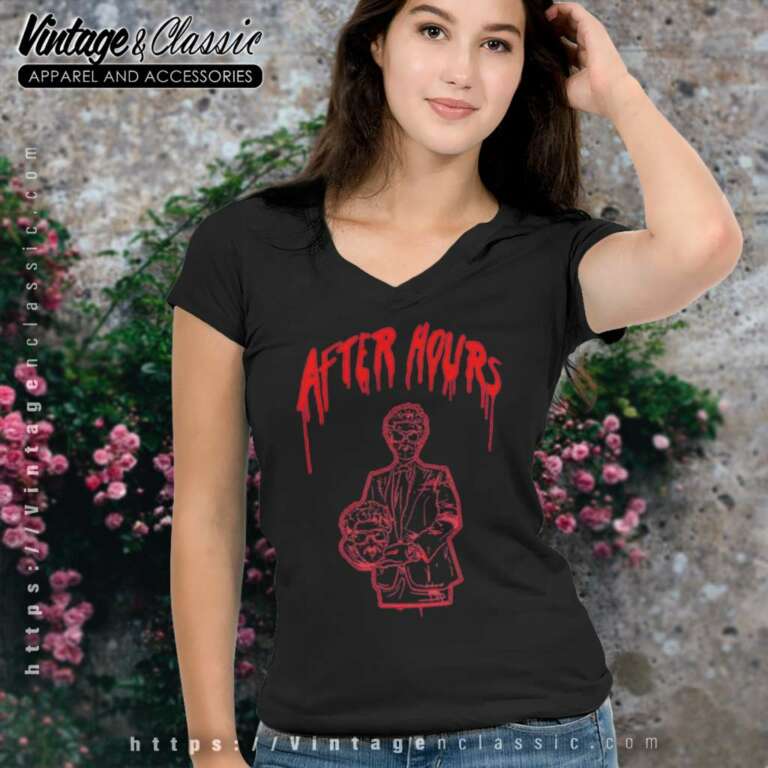 The Weeknd After Hours V Neck TShirt The Weeknd After Hours V Neck TShirt