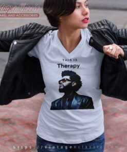 The Weeknd Is Therapy V Neck TShirt