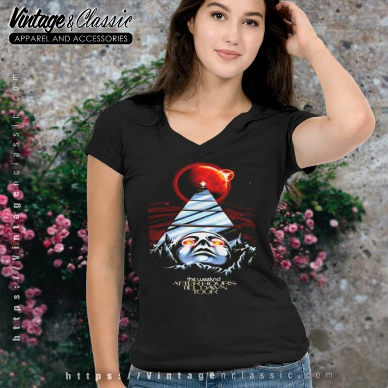 The Weeknd Shirt After Hours Til Dawn 2023 V Neck TShirt The Weeknd Shirt After Hours Til Dawn 2023 V Neck TShirt