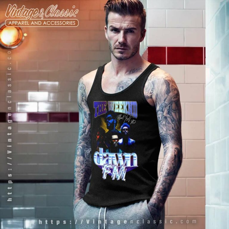 The Weeknd Shirt Dawn Fm Signature 2023 Tank Top Racerback The Weeknd Shirt Dawn Fm Signature 2023 Tank Top Racerback