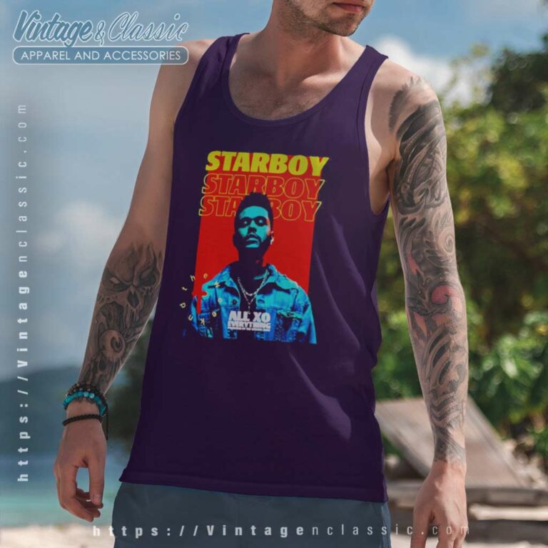The Weeknd Starboy Tank Top Racerback The Weeknd Starboy Tank Top Racerback
