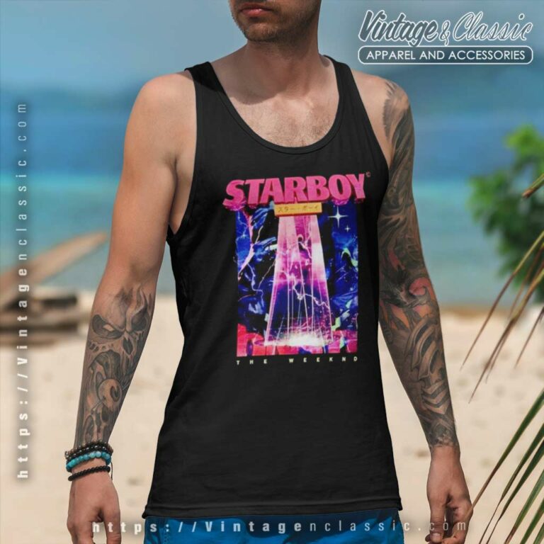 The Weeknd Starboy World Tour Tank Top Racerback The Weeknd Starboy World Tour Tank Top Racerback