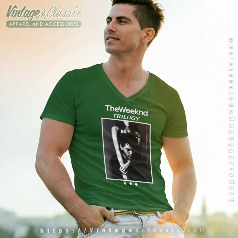 The Weeknd Trilogy V Neck TShirt The Weeknd Trilogy V Neck TShirt