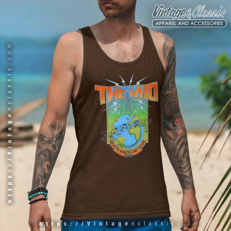 The Who 1979 Concert Tour Tank Top Racerback The Who 1979 Concert Tour Tank Top Racerback