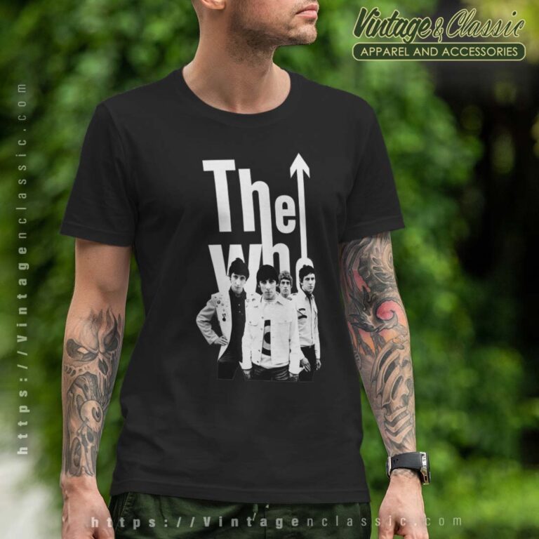 The Who 60's Black And White Band Shirt The Who 60's Black And White Band Shirt