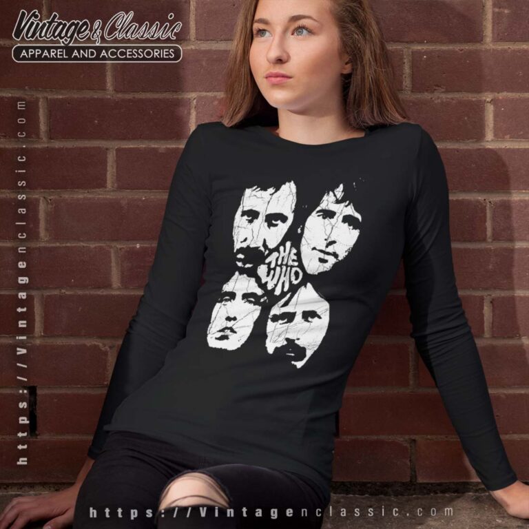 The Who Distressed Four Heads Band Longsleeves The Who Distressed Four Heads Band Longsleeves