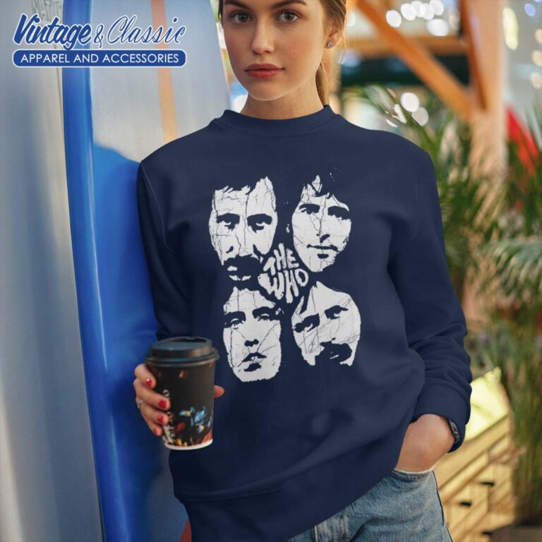 The Who Distressed Four Heads Band Sweatshirt The Who Distressed Four Heads Band Sweatshirt