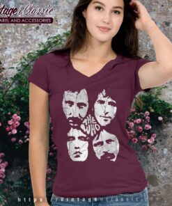 The Who Distressed Four Heads Band Vneck