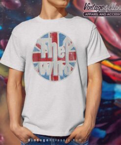 The Who Distressed Union Jack Circle Logo Tshirt