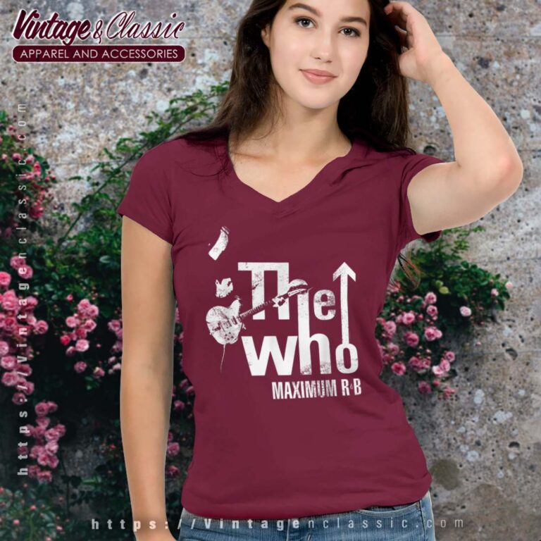 The Who Maximum RnB Tour Vneck The Who Maximum RnB Tour Vneck