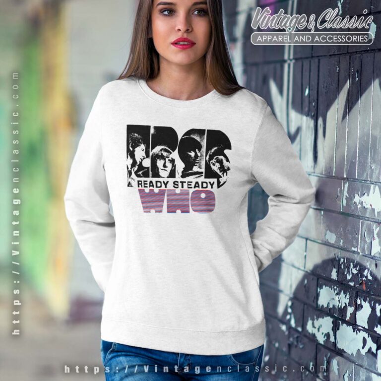 The Who Ready Steady Who Retro Sweatshirt The Who Ready Steady Who Retro Sweatshirt