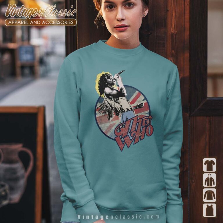 The Who Roger Vintage Pose Women Sweatshirt The Who Roger Vintage Pose Women Sweatshirt