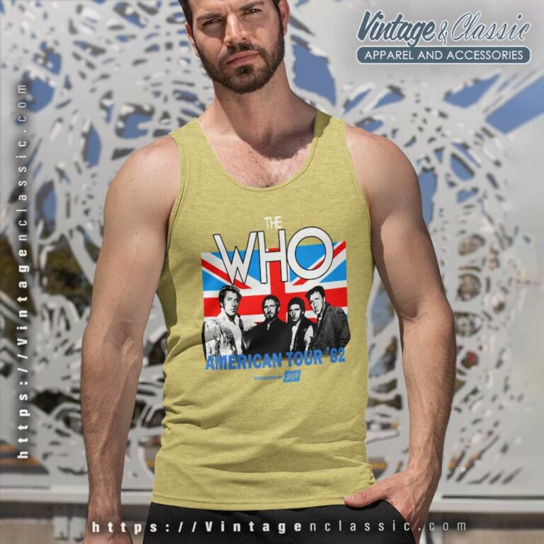 The Who Shirt American Tour 82 Tank Top Racerback The Who Shirt American Tour 82 Tank Top Racerback
