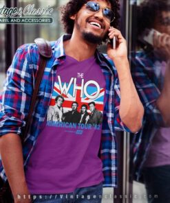 The Who Shirt American Tour 82 V Neck TShirt