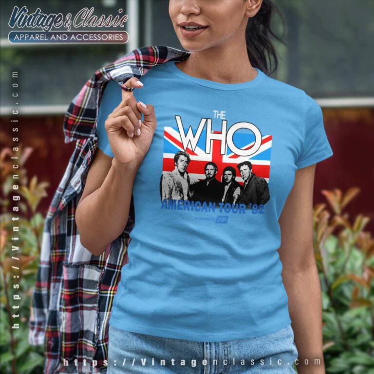The Who Shirt American Tour 82 Women TShirt The Who Shirt American Tour 82 Women TShirt