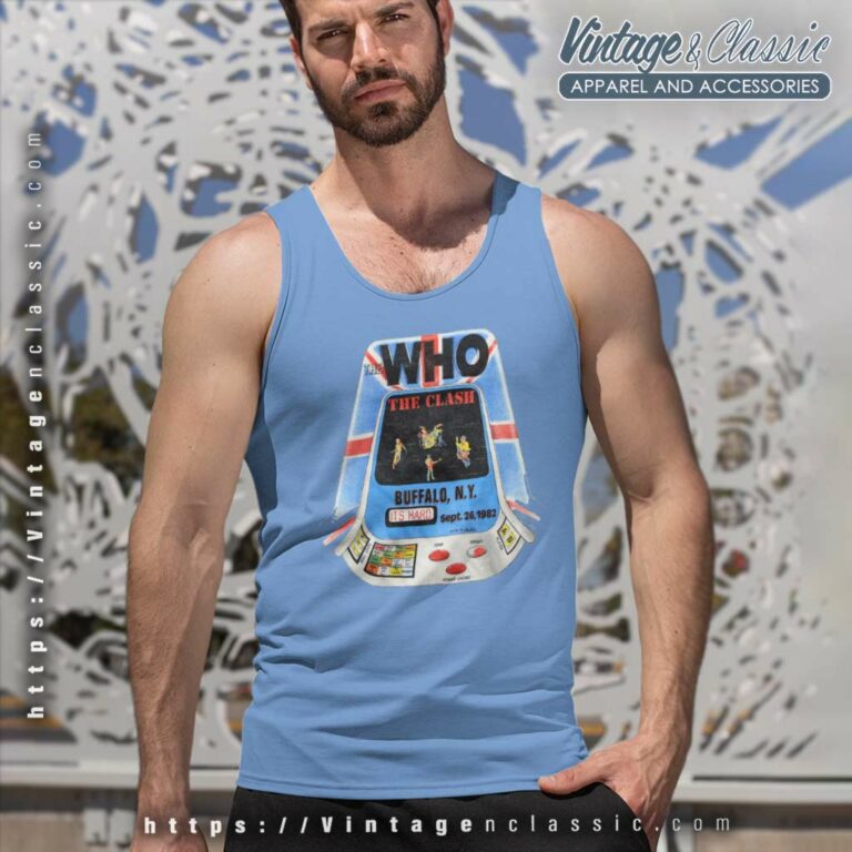 The Who Shirt Clash Its Hard Tour Tank Top Racerback The Who Shirt Clash Its Hard Tour Tank Top Racerback