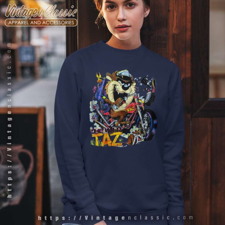The Wild Taz Motorcycle Biker Sweatshirt The Wild Taz Motorcycle Biker Sweatshirt