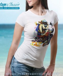The Wild Taz Motorcycle Biker Women TShirt