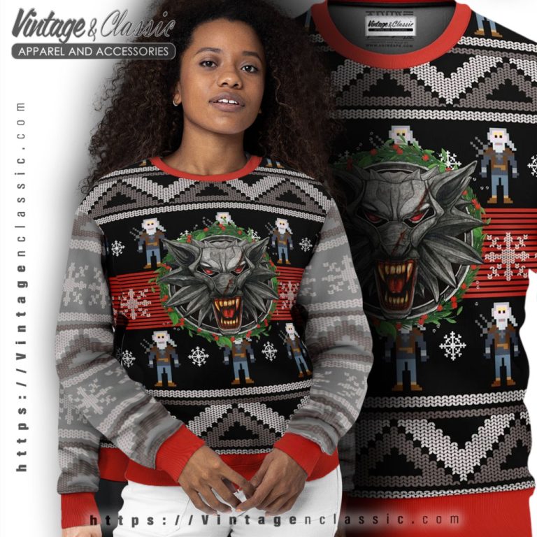 The Witcher 2 Ugly Christmas Sweater Women Ugly Sweater The Witcher 2 Ugly Christmas Sweater Women Ugly Sweater