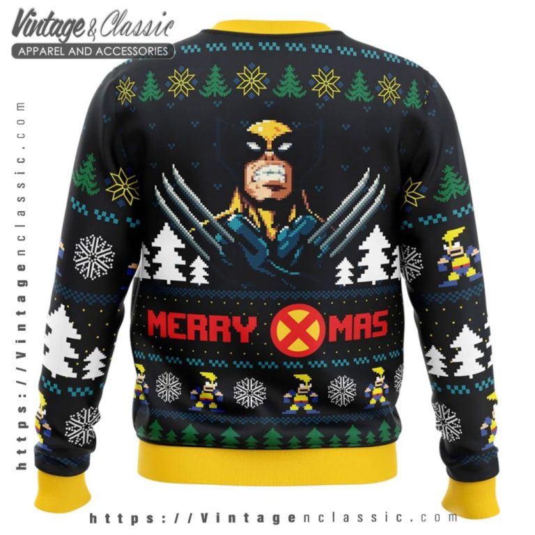 The Wolverine Marvel Ugly Christmas Sweater back Ugly Sweater The Wolverine Marvel Ugly Christmas Sweater back Ugly Sweater