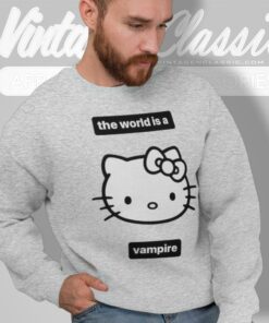The World Is A Vampire Hello Kitty Smashing Pumpkins Sweatshirt