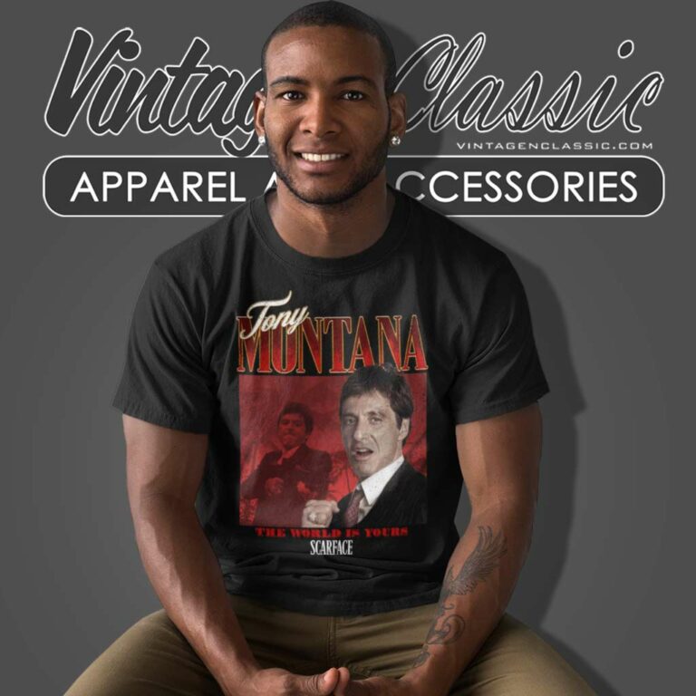 The World Is Your Scarface Tony Montana T Shirt The World Is Your Scarface Tony Montana T Shirt